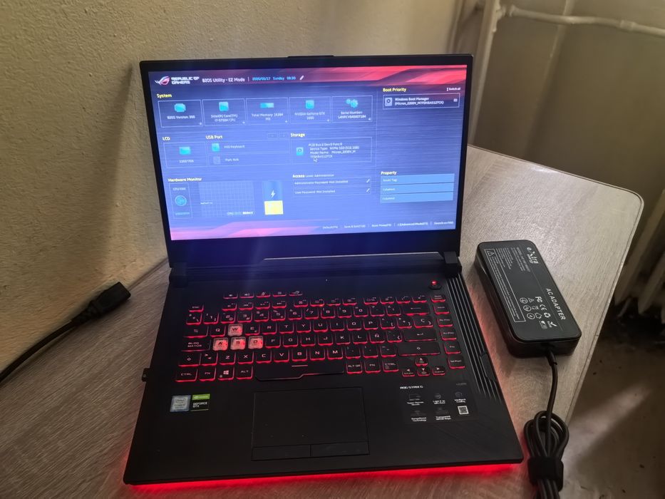 Leptop asus tuf i7 9750H 16g displei 15.6 gtx 1650