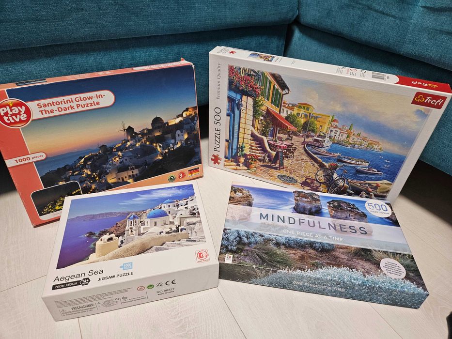 Продавам пъзели 500, 1000 части