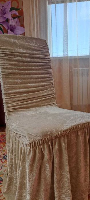 Чехлы для стульев из велюра