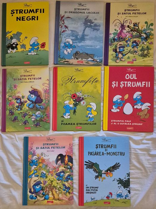 Set carti Strumfii de la miniGrafic