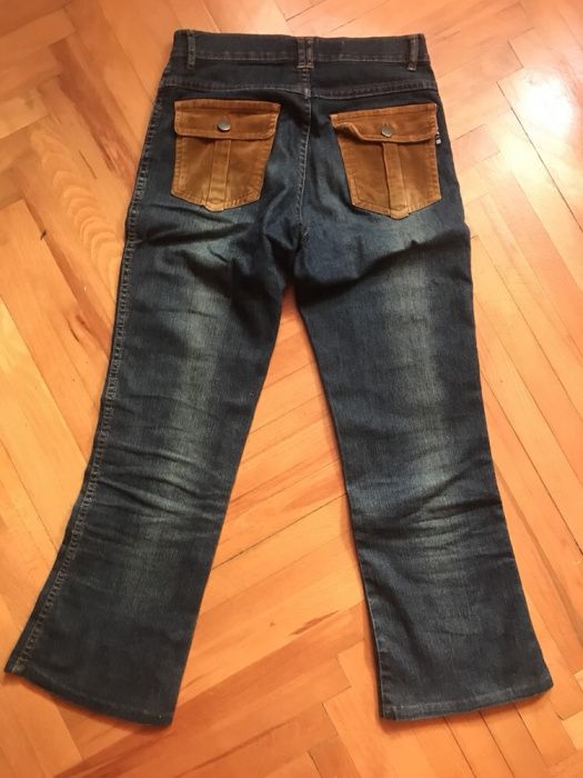 Blugi 3 sfert cu catifea