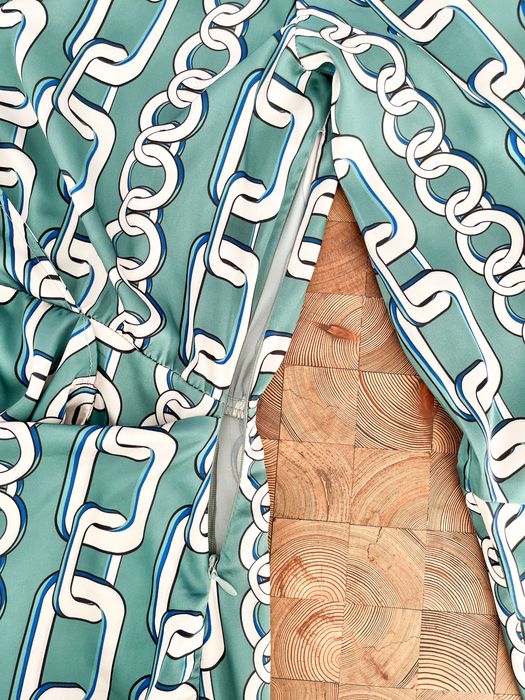 Rochie scurtă cu imprimeu geometric, mărimea M - Zara