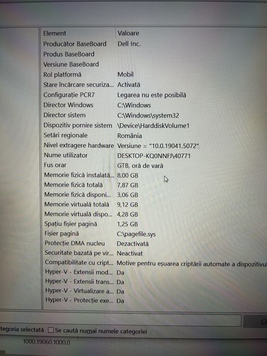Laptop Dell Inspiron 7570 - i7 8th - 8gb RAM - 500gb SSD
