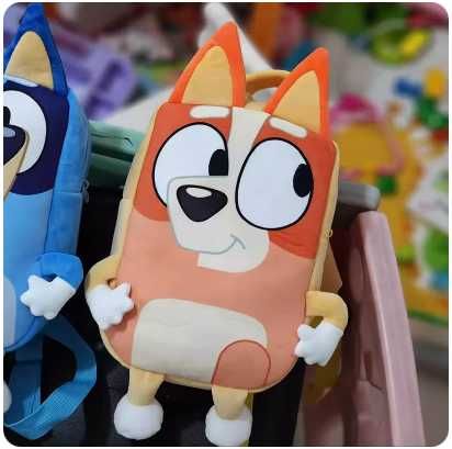 Детска Раница Блуи и Бинго, Плюшена раница Bluey Bingo, Играчка Блуи