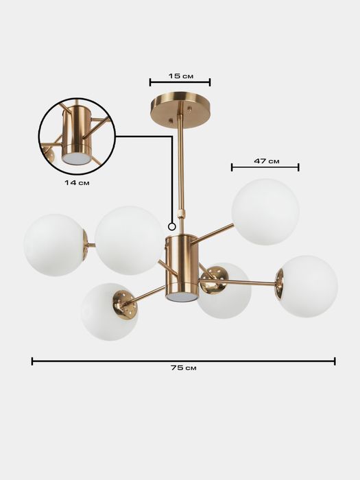 Lyustra plafonli,shaffof va oq ranglarda,ofis,kafe,zal uchun qandil...