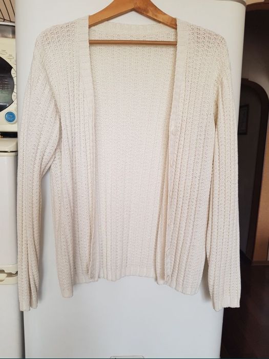 Кофта ажурная молочного цвета