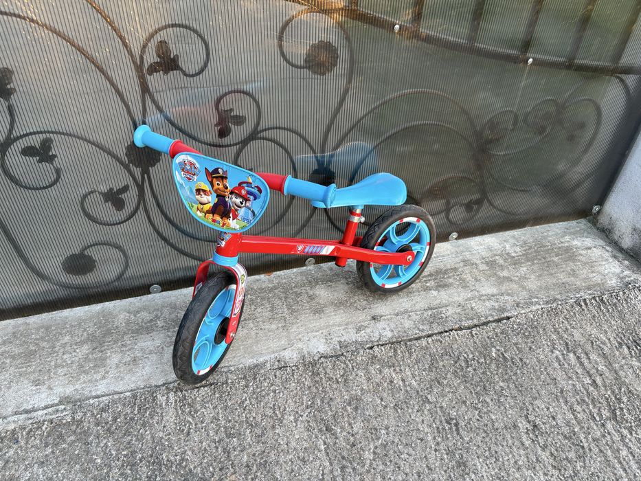 Bicicleta fara pedale Paw Patrol
