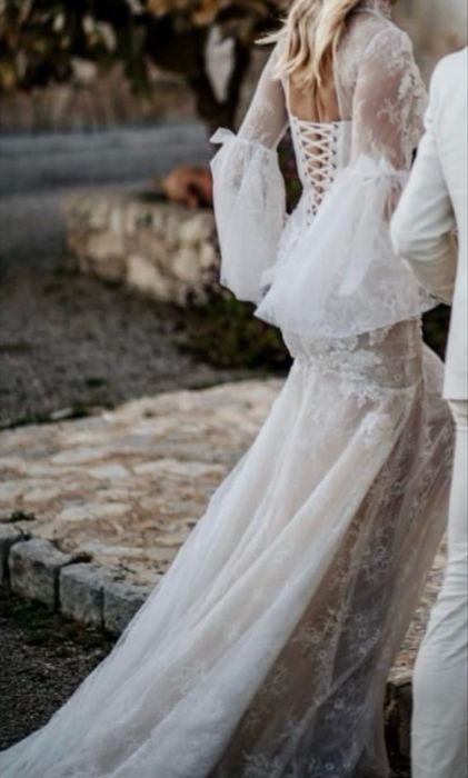Rochie de mireasă din mătase naturală Azzura Milla Nova Anne’s Bridal