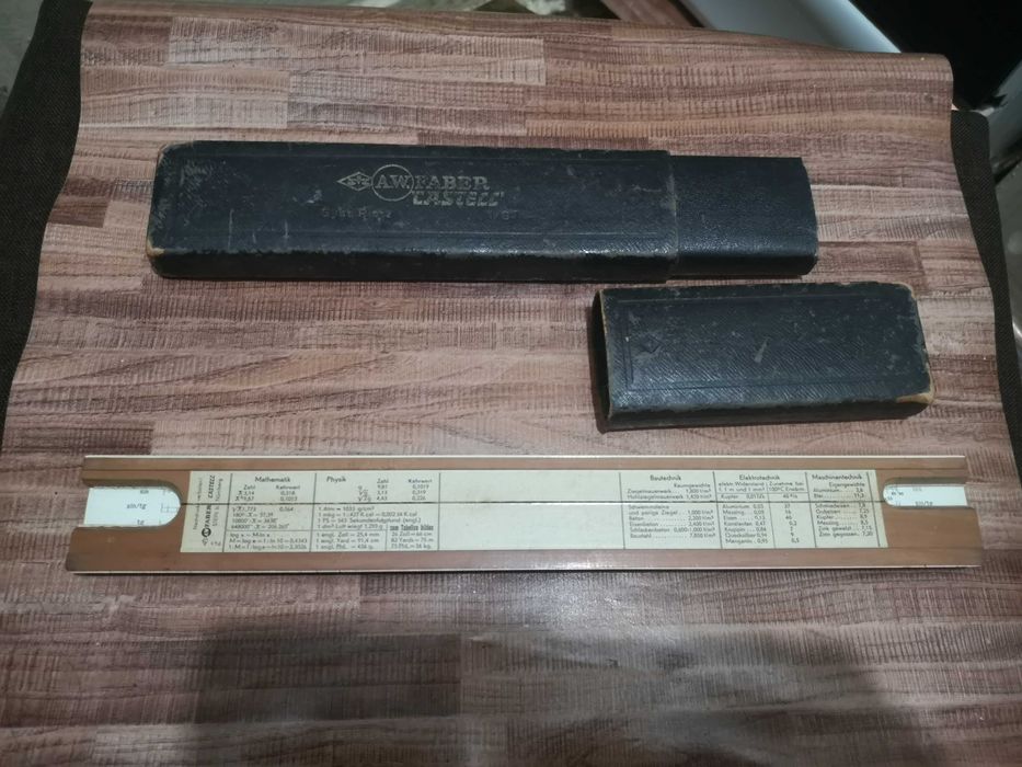 Rigla de calcul Faber Castell 1/87 veche, vintage