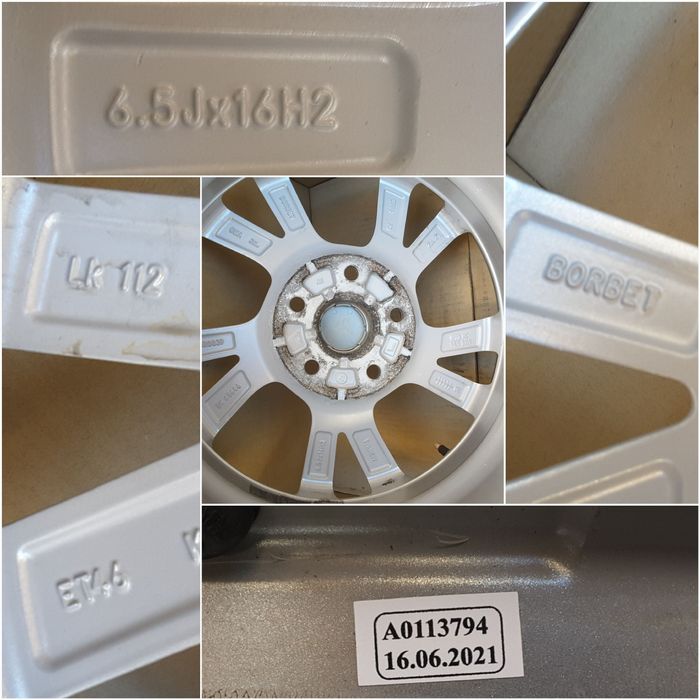 jante aliaj 16; 5x112; Vw Golf 5, 6, 7,Plus,Touran, Caddy,Jetta