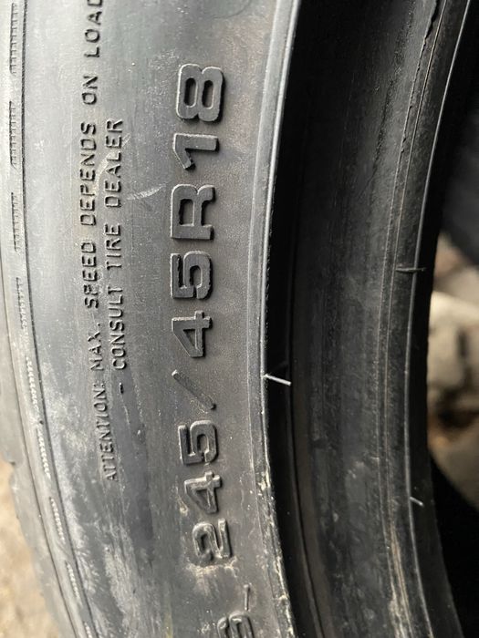 Шины 245/45/18 пара бу гудиер