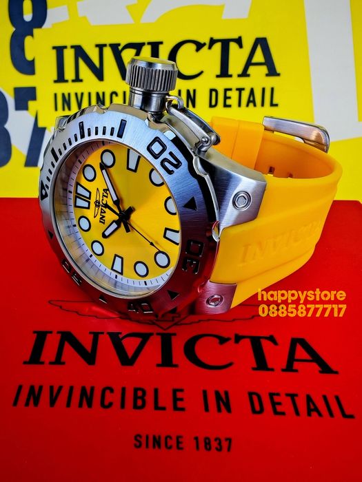INVICTA Bumble Yellow 51mm, Инвикта нов ръчен часовник