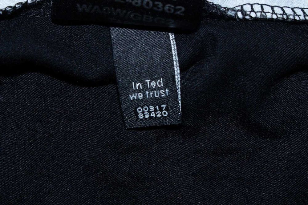 TED BAKER дамска мини рокля сатенена  с принт предница XS