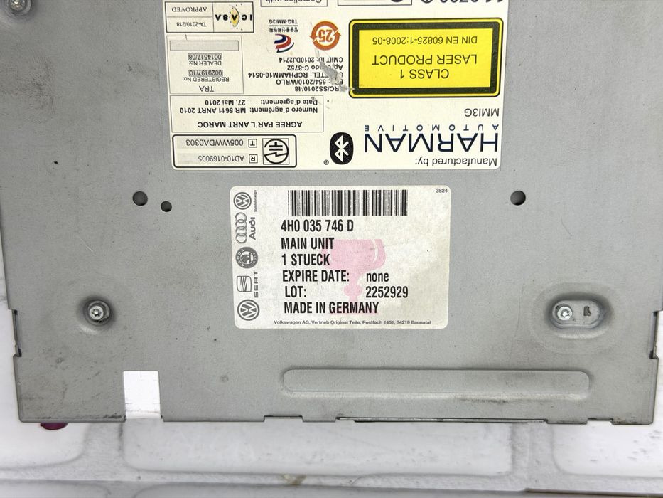 Модул MMI Милтимедия AUDI A8 D4 4H 4H0035746D 4H0035746