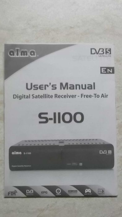 Receptor / receiver satelit digital ALMA S-1100 cu telecomanda