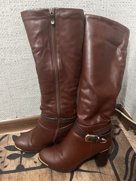 Замшевые сапоги, натуралка