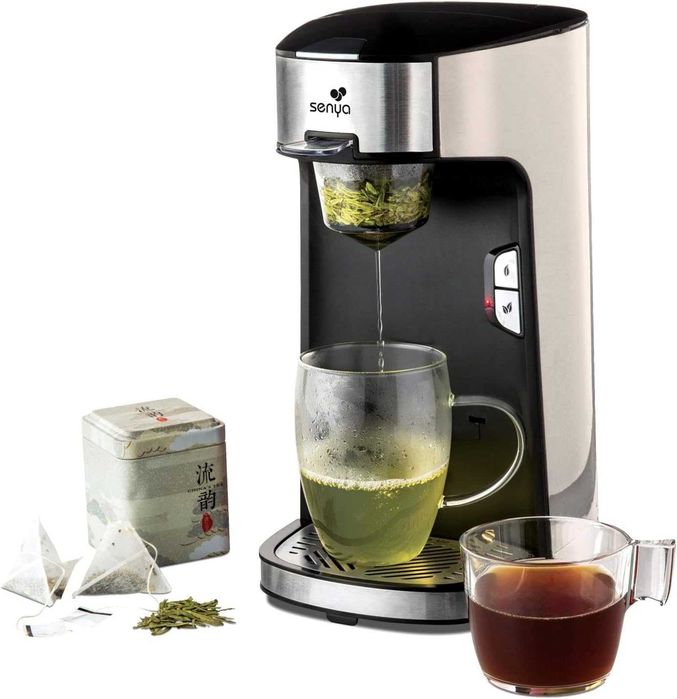 Електрически чайник Senya Tea Time Machine, съвместим с чай или пакетче, с подвижен инфузер