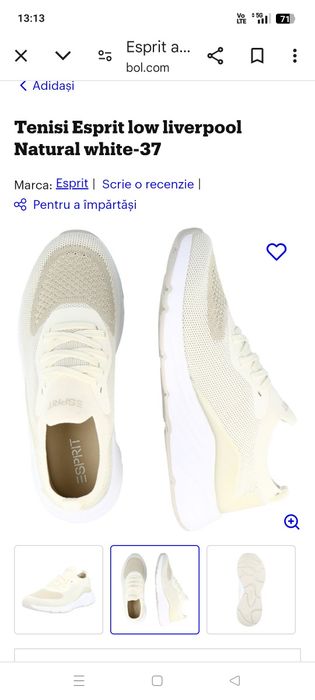 Snekers Esprit albastru Nr 37