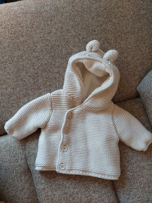 Jerseu Mothercare nou nascut 0 luni fetite bebelusi gros jacheta geaca