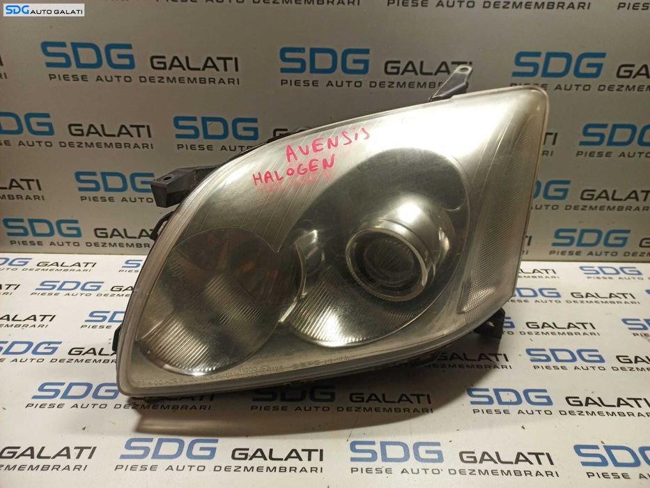 Far Stanga Halogen cu Lupa EUROPA Toyota Avenis T25 T250 2003 - 2009 [L0746]