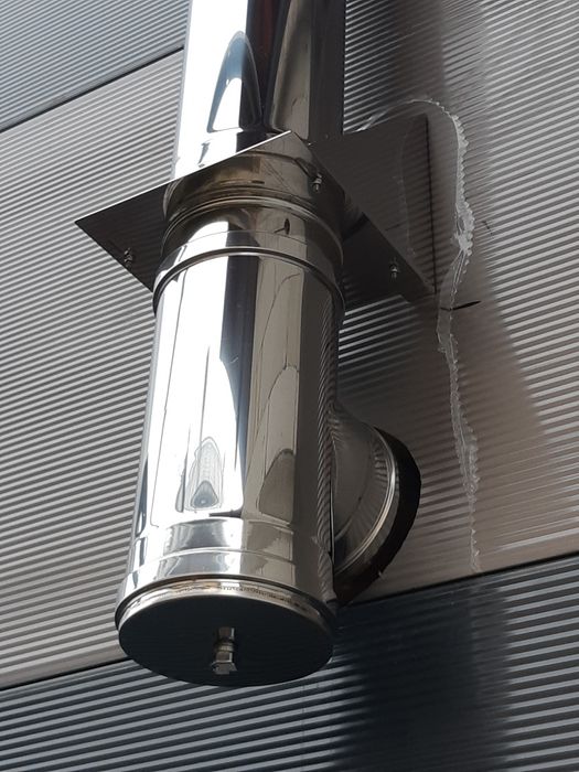 Coș de fum/ogeag/hrubă din inox cu dublu perete sau mono imp. italia