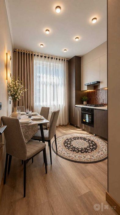 Авторский ремонт 3 комнатная 67м2 Ассалом Сохил Golden House !!