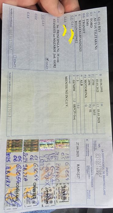 Autoutilitară ford 220 mii km