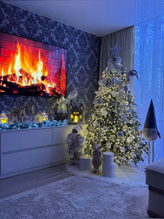 Новогоднее освещение дома под ключ гирляндами