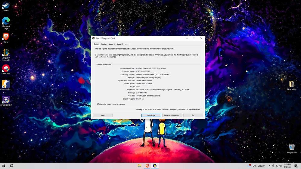 PC Gaming AMD Ryzen™ 5 3400G, 16GB DDR4, AMD Radeon™ RX Vega 11