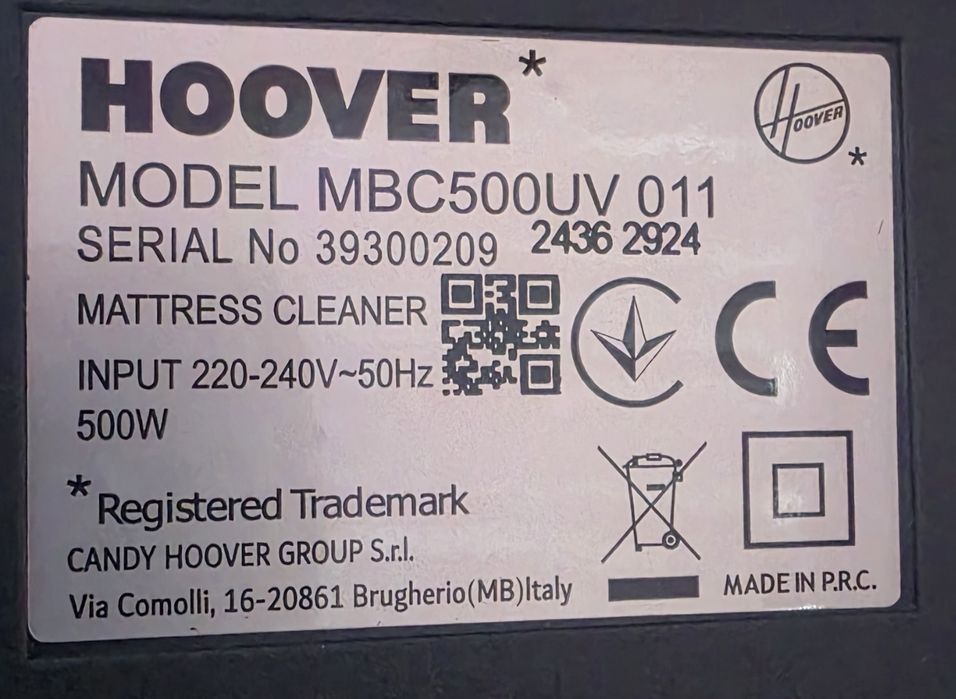 Прахосмукачка за акарий Hoover 500w