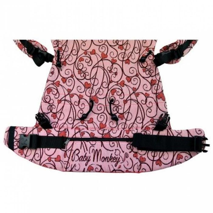 от 5+ месеца | Ергономична раница Baby Monkey Regolo - Heart