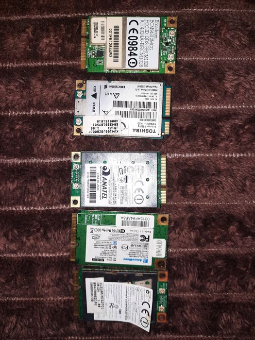 Componente laptop, dule Wi-Fi interne pentru laptopuri. 50 lei buc.
