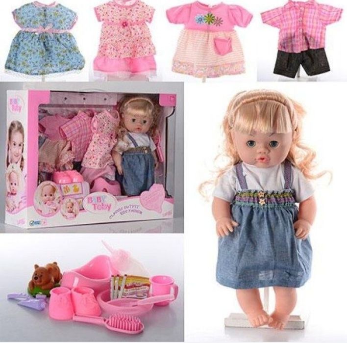 Кукла пупс Валюша с горшком, говорит, 5 комплектов одежды,I