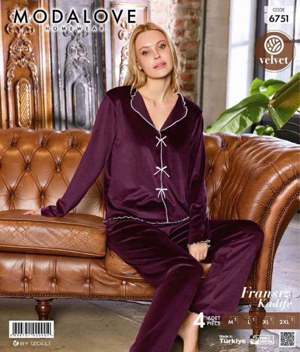 Pijamale catifea dama