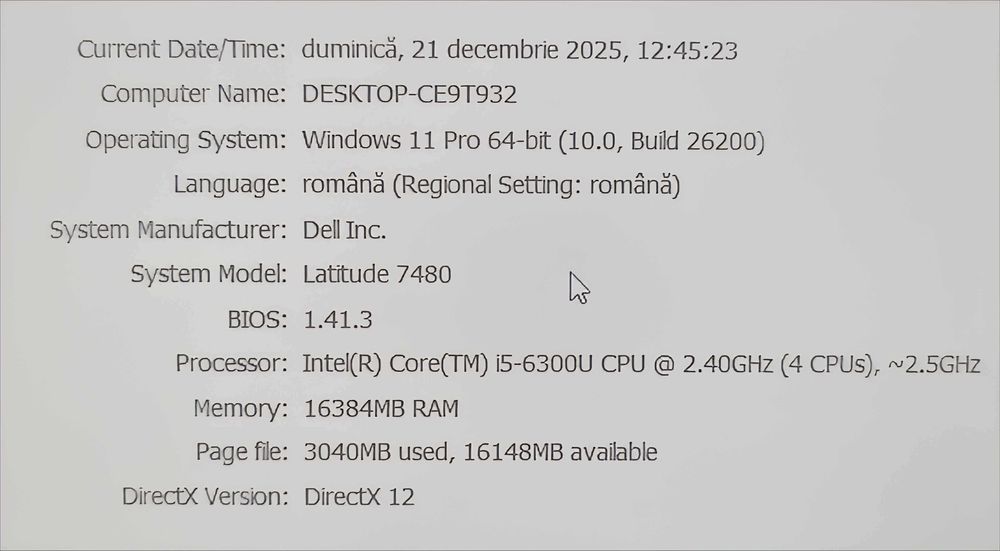 SUPER OFERTA Laptop Dell Latitude 7480 i5-6300U 16GB RAM 256GB SSD Tou
