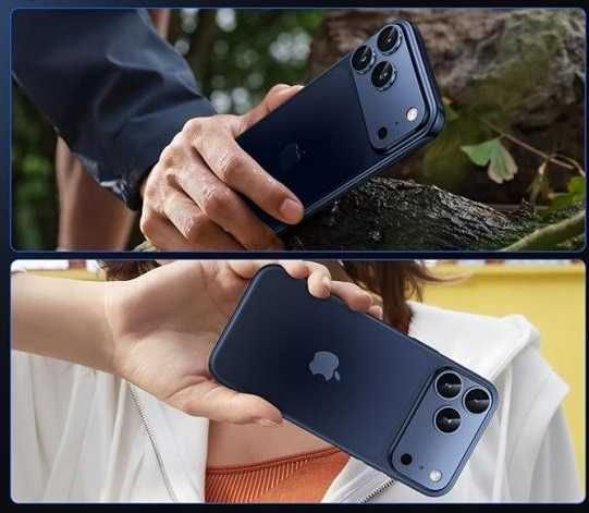 Folie iPhone 17 Pro Max, Sticla Securizata pentru camera Foto Albastru