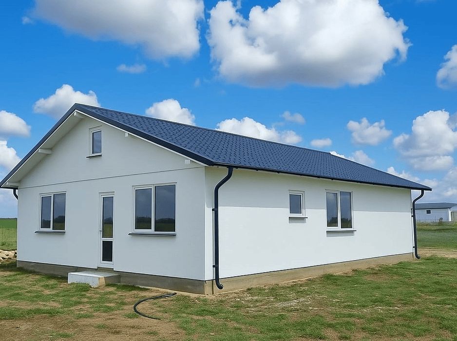 Containere modulare pe structură metalică rezistentă și invelite cu panou sandwich termoizolant,