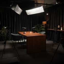 Студия подкаста с техникой и монтажем