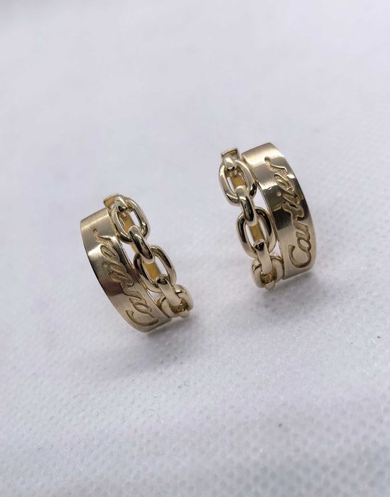 Серьги жёлтое золото