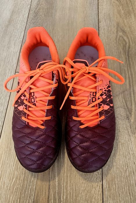 Ghete fotbal fete mar. 38 cu crampoane Kipsta Agility (Decathlon)