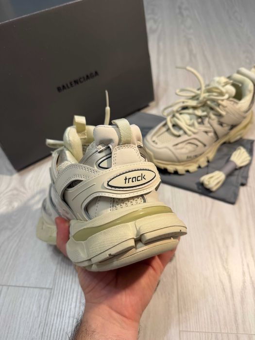 Adidasi Balenciaga Track Lace-Up Sneakers Premium Full Box Bej