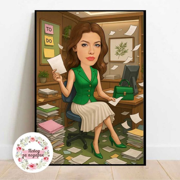 Дигитална карикатура за подарък