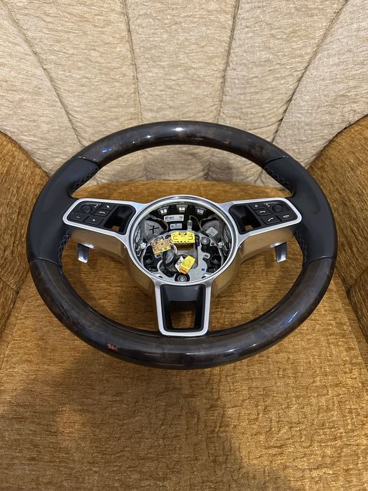 Volan lemn / mahon Porsche Panamera 971, 2017-2024