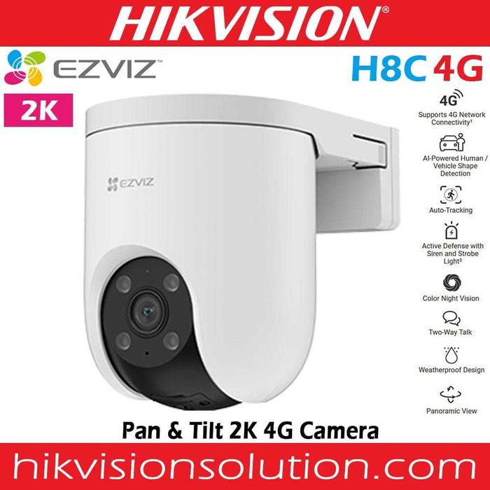 Camera IP 4G slot cartela SIM functie PTZ model EZVIZ H8C 2K IR 30m Motion Detection Sigilata Noua