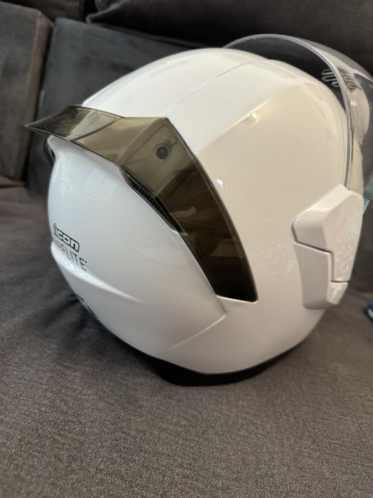 Casca moto Icon airflite alba L