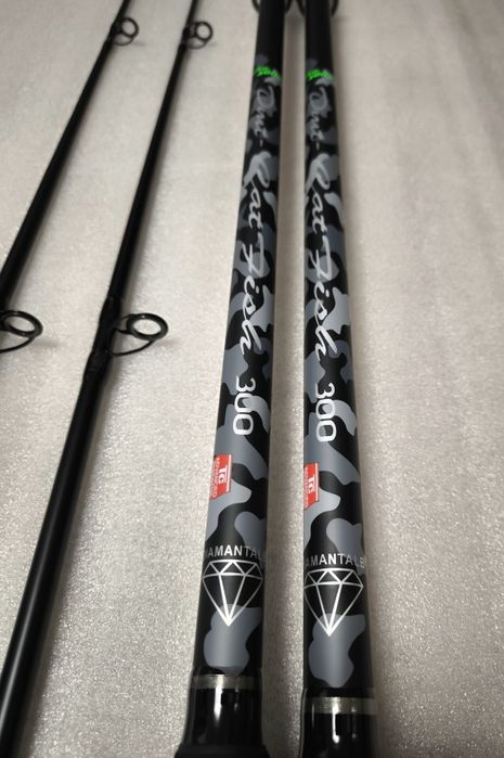 SET 2 Lansete Somn 3.0m Diamant ALB CatFish + 2 Mulinete GB 8000