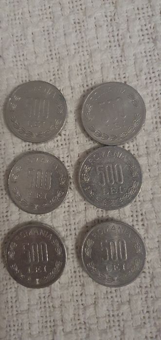 Monede 500 lei 1999 și 2000