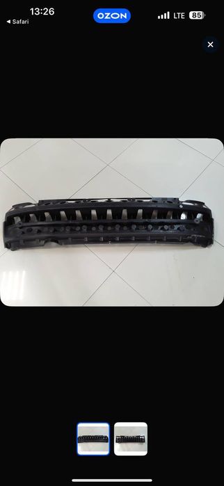 Усилитель бампера приора , швеллер бампера задний