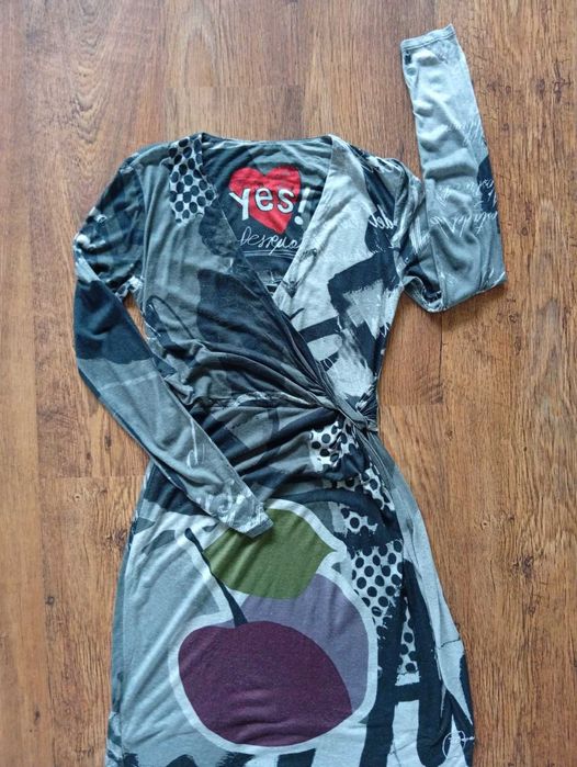 DESIGUAL multicoloured dress - дамска рокля р-р М