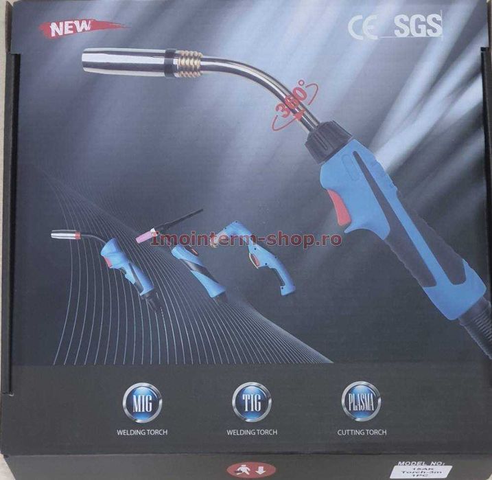 Pistol MIg-Mag racit cu apa MB 401D cu cablu de 4 sau lungime